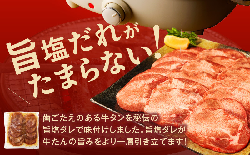 【氷温熟成×旨塩ダレ】牛たん 500g スライス 小分け 250g×2P 焼肉用 訳あり サイズ不揃い mrz0079_イメージ4