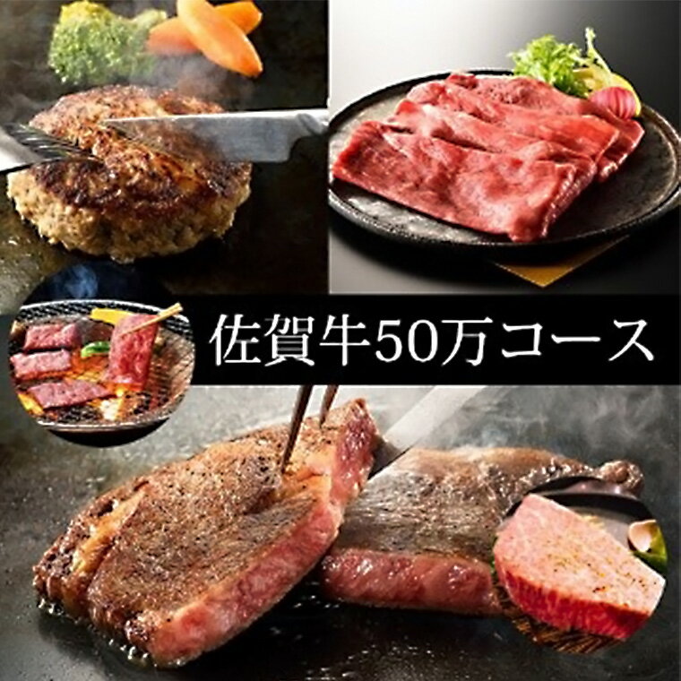 【ふるさと納税】訳あり　定期便　50万コース（佐賀牛のサーロインステーキ、ヒレステーキ肩ローススライス等々美味しい部位を、贅沢6回定期便）（BN050）