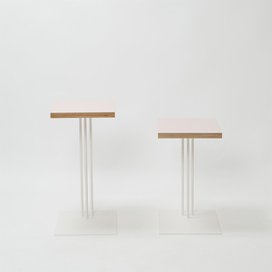Rectangle side table （レクタングルサイドテーブル） ワークデスク H600 ホワイト_パウダー  EB8-0647