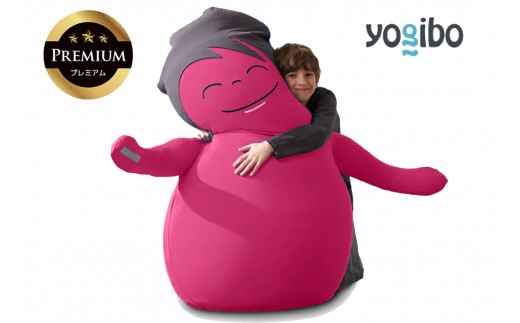 あなたをやさしく抱きしめてくれるかわいい友達。Hugibo Premium（ハギボープレミアム）ピンク【Yogibo ヨギボー プレミアム ビーズクッション ビーズ 座椅子 椅子 クッション ビーズソファー ビーズソファ 新生活 プレゼント インテリア 家具 ベッド ゲーム】