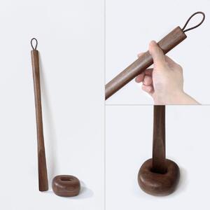 Comfy shoehorn -  short　walnut/SASAKI【旭川クラフト(木製品/靴べら)】コンフィーシューホーン / ササキ工芸_03174