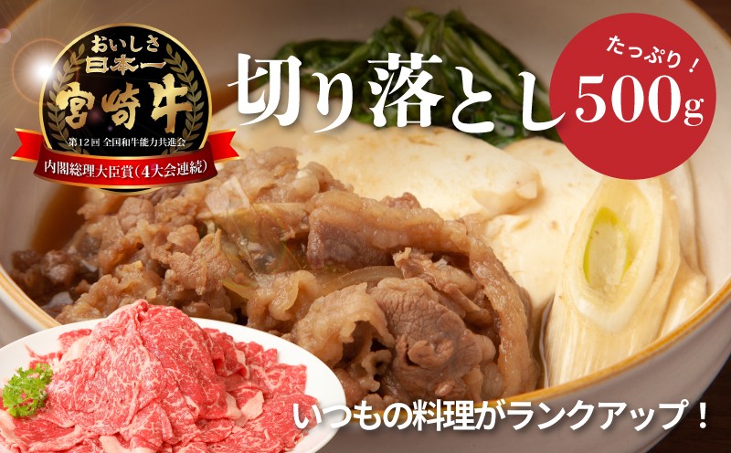 
            宮崎牛 和牛 切り落とし500g  K01_0009_1
          