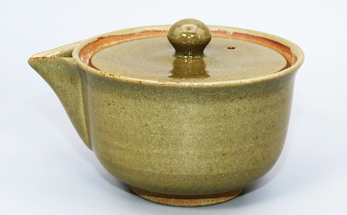 虫明焼 灰釉煎茶器（曙窯 作）