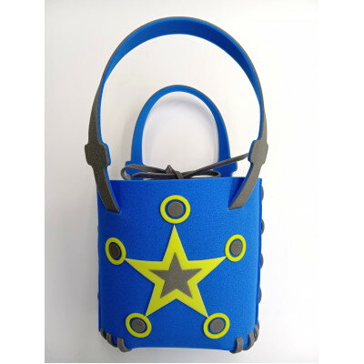 【ふるさと納税】(株)フジカ工業　オリジナルスポンジバッグキット 　ブルー【1706207】