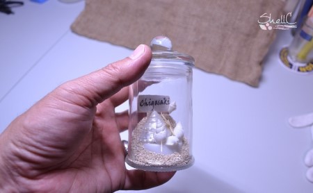 シェルランプ　【Smile】 黄緑