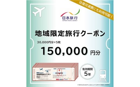 福岡県柳川市 日本旅行 地域限定旅行クーポン150,000円分（30,000円分×5枚）旅行クーポン 旅行 観光 クーポン 家族旅行 柳川市