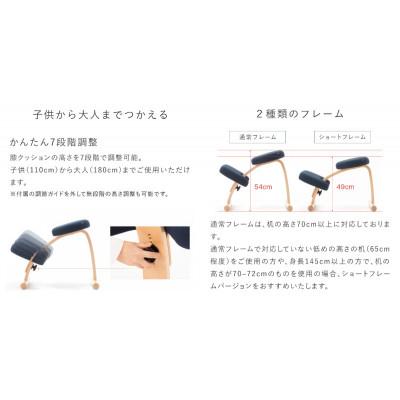 ふるさと納税 美濃市 バランス イージー ショートフレーム(カバー付き)バランスチェア 学習椅子 日本製 [ブラック] |  | 02