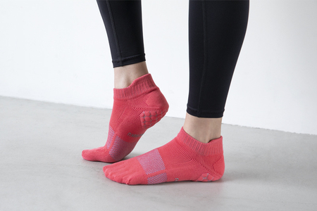 靴下 足の健康を考えた五本指ソックス ととのえる ウォーキング（26〜28cm） 【グレー】5本指ソックス care:soku（ケアソク）