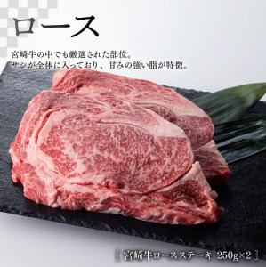 《生産者支援品》宮崎牛ロースステーキ (宮崎県産和牛こま切れ付き) 合計700g【肉 牛肉 国産 黒毛和牛 宮崎牛 肉質等級4等級以上の牛肉 ステーキ 牛小間 緊急支援 コロナウイルス事業者支援 牛肉