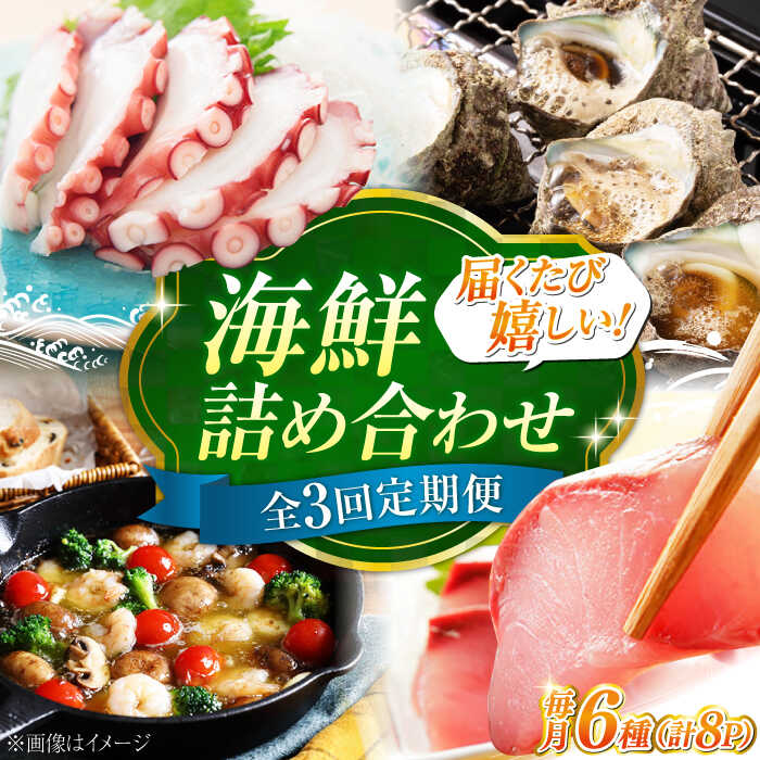 【ふるさと納税】【全3回定期便】海鮮 6種 詰め合わせ「梅」 海鮮 詰め合わせ セット 盛り合わせ 魚介類 冷凍 水産加工品 海藻 鮮魚 さかな 魚 刺身 小分け 料理 和食 時短 便利 ギフト 定期便 お取り寄せ グルメ 広島県産 人気 送料無料 江田島市/七宝丸[XBY014]