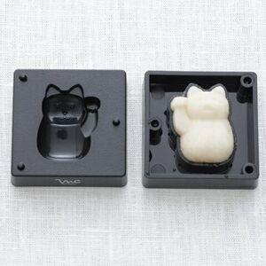【手作り和菓子シリーズ】●練りきり型（へら付）：猫シリーズ● プラスチック製 和菓子 調理 料理 製菓 キッチン 調理器具 和菓子 お菓子 抜き型 押し型 型抜き ねりきり 押し寿司 千葉真知子先生監修〈スケーター株式会社〉  8-050
