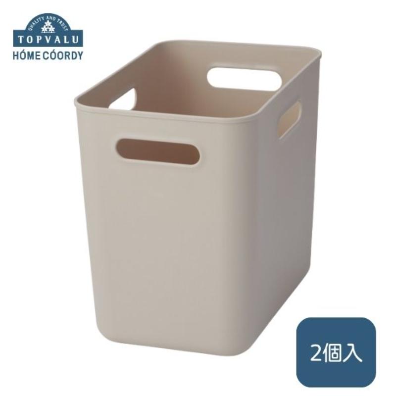 【ふるさと納税】ホームコーディ　やわらか収納ボックスハーフ　深型　グレージュ　2個入 イオンリテール 家具