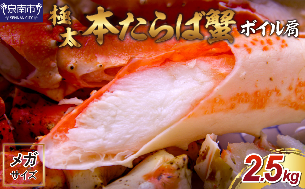 【1肩2.5kgの超極太10L以上メガサイズ】本たらば蟹 ボイル肩 2.5kg【087B-024】