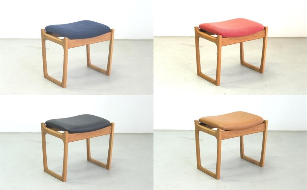 
            スツール デューク 500×370×450 SH430mm オーク無垢材 北欧デザイン 大川家具 大川市 辻製作所
          