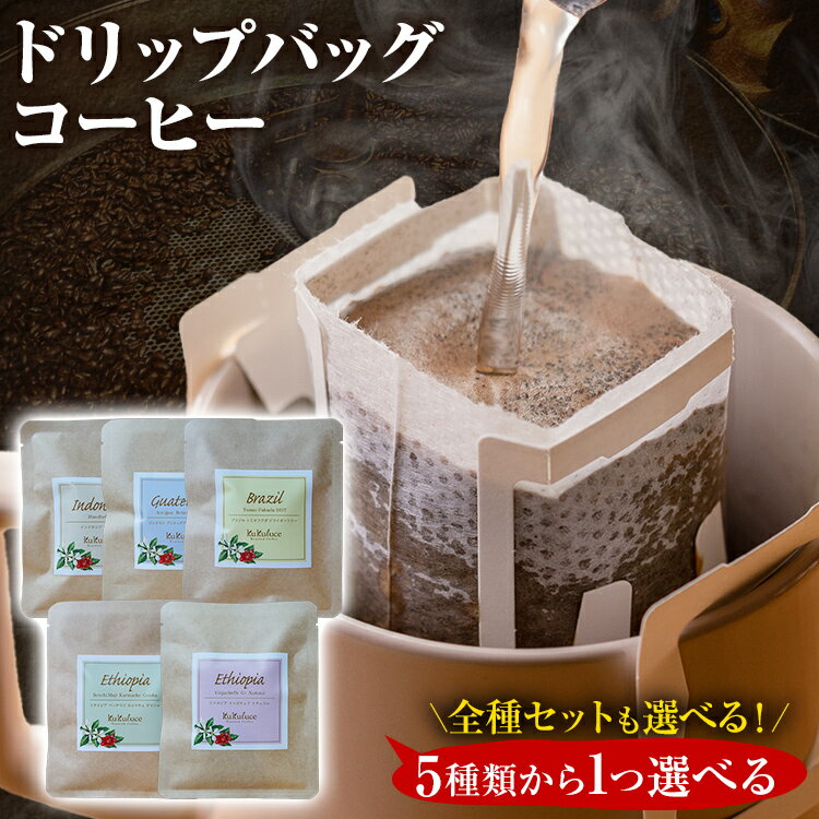 【ふるさと納税】 選べる 1500円 コーヒー ドリップバッグ お試し 5種類 無糖 1500円ポッキリ グァテマラ ブラジル インドネシア エチオピア コチャレ ゲイシャ 全種セット