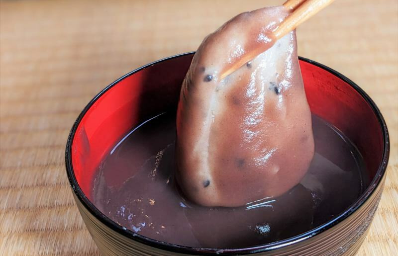 老舗和菓子屋さんの杵つき生丸餅（ゴマ）12個＆こしあん 200g×3セット 099H1710_イメージ2