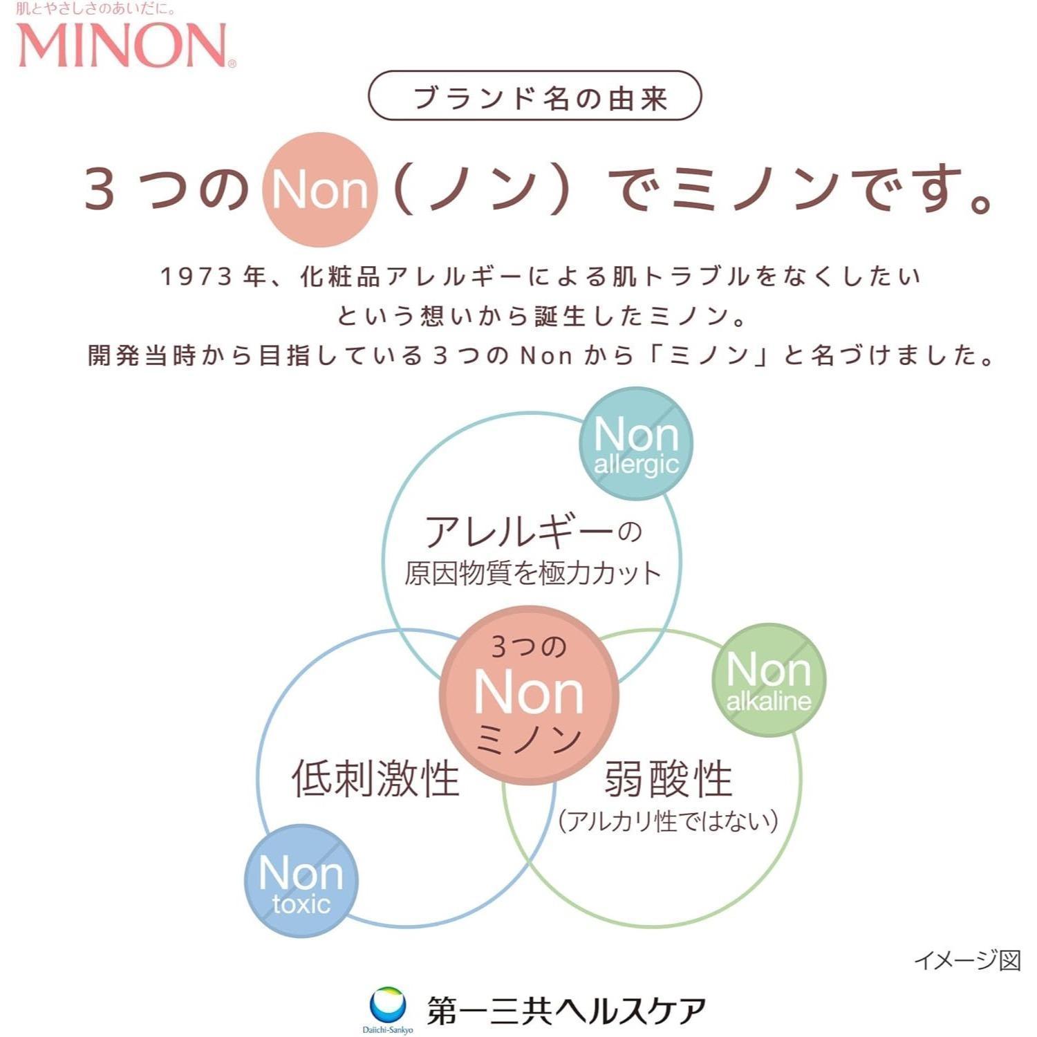 ミノン全身シャンプーしっとりタイプ　450ml：1本　詰替用（380ml）5個セット / 敏感肌 乾燥肌 全身シャンプー ボディシャンプー ボディソープ 液体石鹸 石鹸 せっけん ボディケア スキンケ