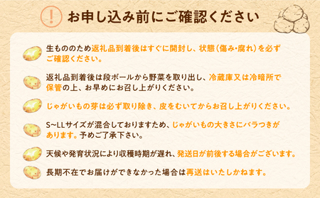 【令和8年産先行受付】北海道産 じゃがいも 「きたあかり」 S～LLサイズ10kg《9月より発送》