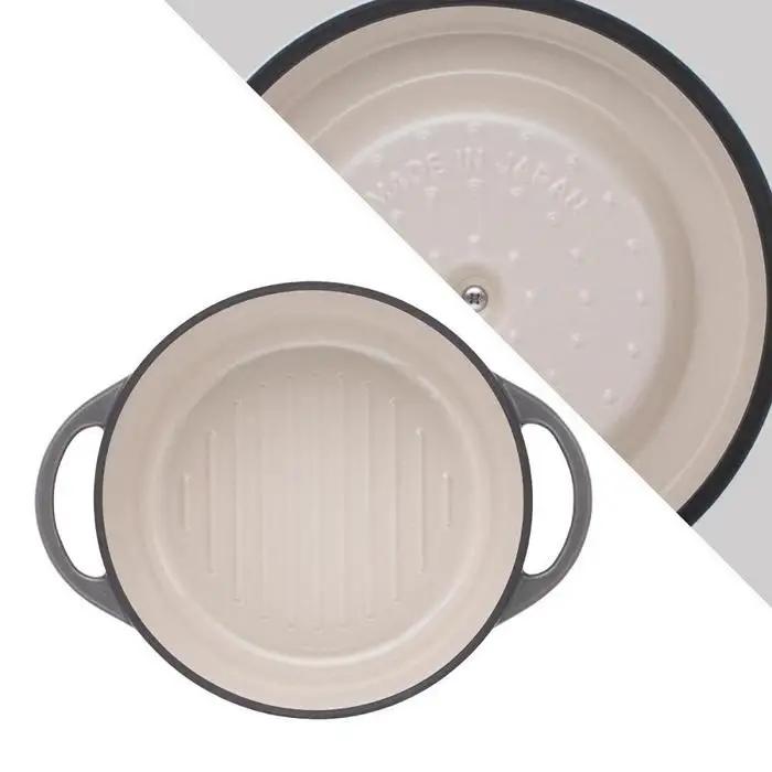 バーミキュラ オーブンポットラウンド22cm（パールグレー）