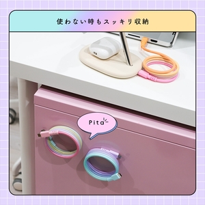 MOTTERU(モッテル) マグネットケーブル グラデーション PD240W対応 USB-C to USB-C 1m 磁力でまとまる 急速充電 データ転送 2年保証 ファジーネーブル (MOT-MGG