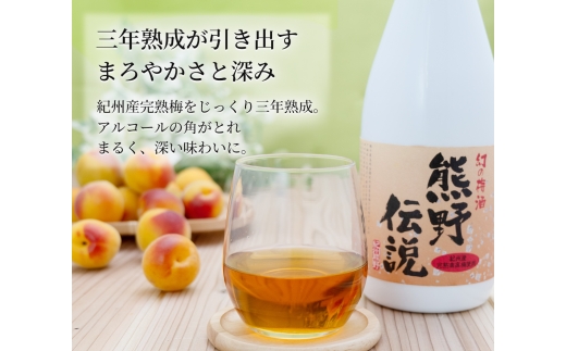 N386　３年熟成　幻の梅酒　熊野伝説７２０ｍｌ【白】