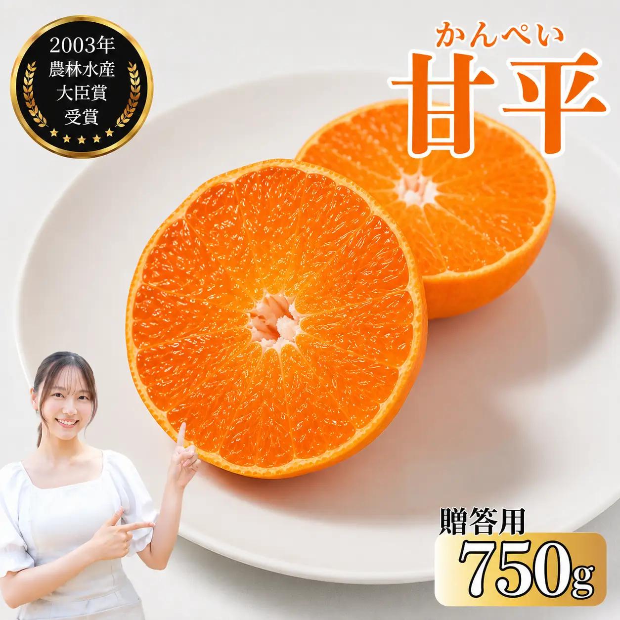 【先行予約】【発送期間:2027年2月～なくなり次第終了】【贈答用】甘平 約750g みかん