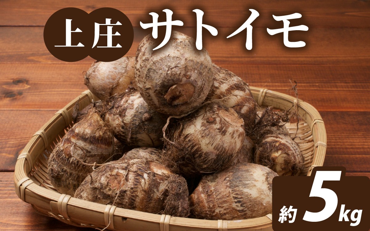 
                  【先行予約】【数量限定】上庄サトイモ（土イモ)5kg 【2026年11月上旬から順次発送】農家直送
                