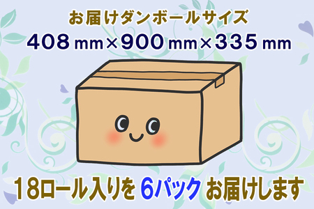定期便 【全2回】 6ヶ月に1回お届け トイレットペーパー トロフィーエコ 18R×6P(108個) ダブル 日用品 大容量 エコ 防災 備蓄 消耗品 生活雑貨 生活用品 紙 ペーパー 生活必需品 再