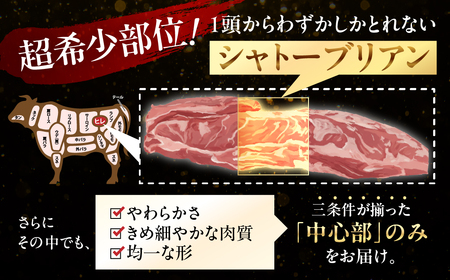 飛騨牛 シャトーブリアン 3回 定期便 / 牛肉 シャトーブリアン 定期 牛肉