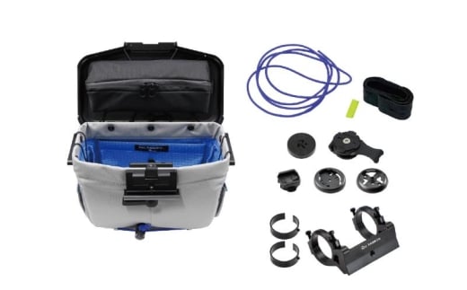 [レックマウントプラス] ライドオンバッグ (グレー)+ハンドルバー専用ベースマウント【R+Bag-GRAY-DM35】「Ride On Bag とベースマウント(R+B-DM35)のセット品」 [№5346-1845]