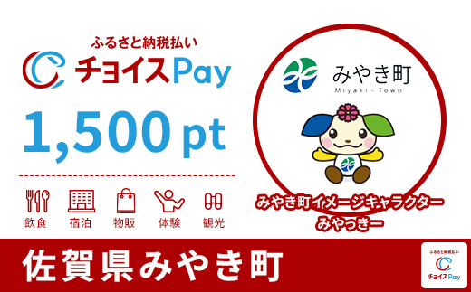 
            みやき町チョイスPay 1,500pt【会員限定のお礼の品】
          