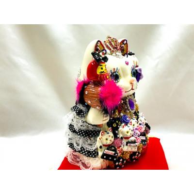 ふるさと納税 中間市 金運親子招福ジュエリー招き猫エリザベス(LL)BK-B |  | 01