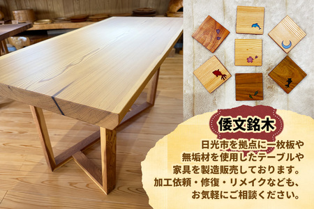 ワンポイント レジン コースター ランダム 5枚セット｜木工品 工芸品 天然素材 天然木 木材 ウッド 栃 桜 檜 イチョウ コースター ギフト 国産 倭文銘木 日光市 [0809]