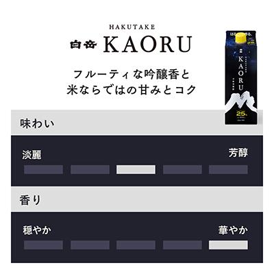 ふるさと納税 相良村 本格米焼酎「白岳KAORU」25度 900ml 6本セット |  | 01