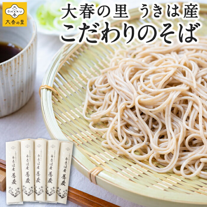 【ふるさと納税】 大春の里 うきは産こだわりのそば (乾蕎麦麺 200g (100g×2) 5袋入り) ソバ 麺 乾麺 常温 送料無料 福岡県 うきは市