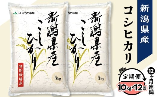 75-7N10ZA【12ヶ月連続お届け】新潟県長岡産コシヒカリ10kg（特別栽培米）【2026年2月下旬発送開始】
