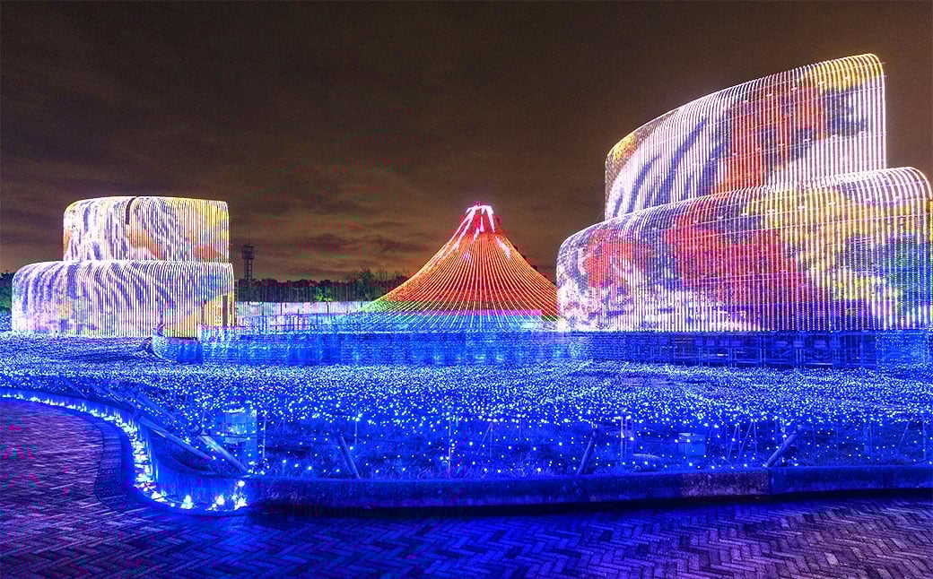 なばなの里 イルミネーション特別入村券 4名様分（ベゴニアガーデン入場券付）  ／ イルミネーション チケット イベント 入場券 券 利用券 夜 4人 4名 グループ 家族 【2026年4月下旬まで発送予定】