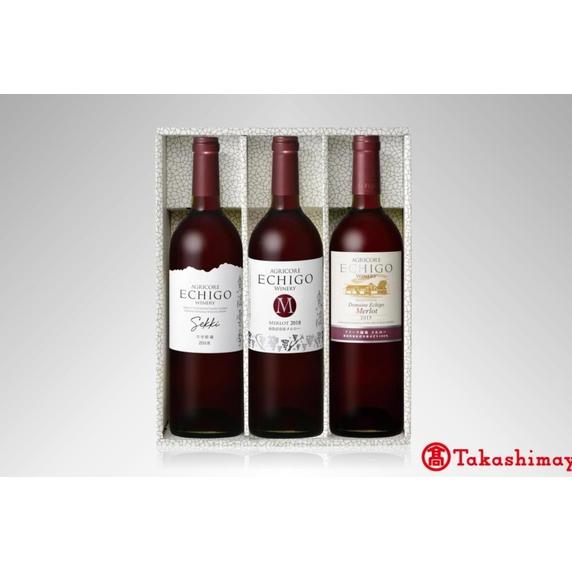 【ふるさと納税】＜越後ワイナリー＞越後ワインセレクト　魚沼メルロー750ml3本セット【高島屋選定品】 | お酒 さけ 食品 人気 おすすめ 送料無料 ギフト