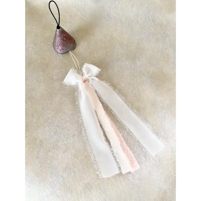 ふるさと納税 滝沢市 南部鉄器 風鈴 ウインドチャイム×リボン短冊　シルバーピンク |  | 02