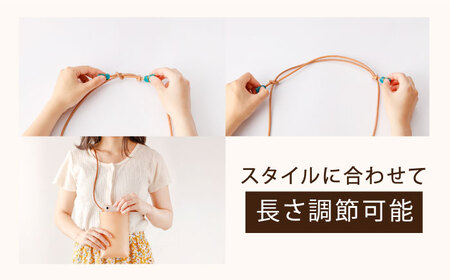 【ブラック×ベージュ】 レザースマートフォン用サコッシュ ＆ コインケース セット【kazu Gee factory】[OBG014-02]