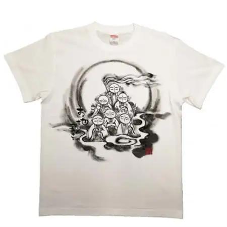 手描きTシャツ 仏画 六地蔵 (半袖 Mサイズ)【1615562】