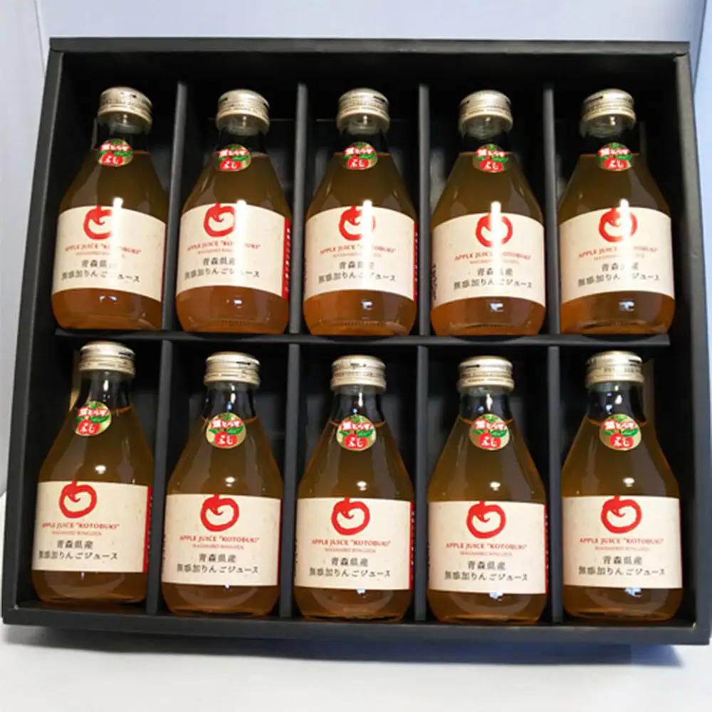 青森県産 ストレートりんごジュース 180ml×10本 パープルウィンドウ まさひろ林檎園