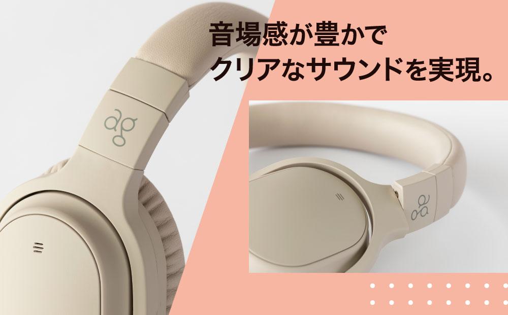 ワイヤレスヘッドホン ag WHP01K /ノイズキャンセリング/ノイキャン/ANC/マイク付き