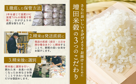 【定期便6ヶ月 新米】令和7年産 さがびより 精米 10kg×6回【特A受賞米 定期便 佐賀県産 人気 お米 コメ 増田米穀】(H015208)