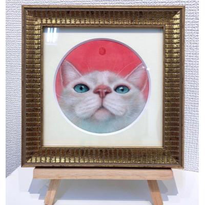 ふるさと納税 江別市 猫の肖像画　日本画(ミニアチュール)　1点 |  | 03