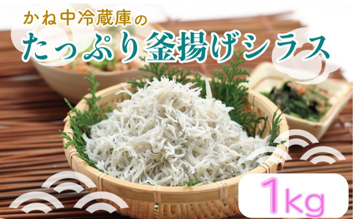 
            釜揚げ しらす 1kg 冷凍 かね中冷蔵庫 沼津 静岡 新鮮 静岡県 国産 コスパ 美味しい
          