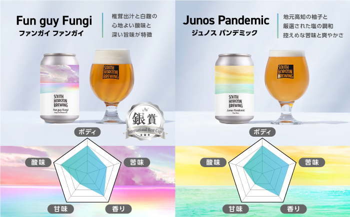 SOUTH HORIZON BREWING クラフトビール (350mL缶) 飲み比べ6本セット (6種類)/高知地ビール クラフトビール 麦酒 【SOUTH HORIZON BREWING】 [AT