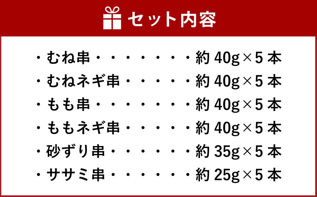 『京鴨』串6種バーベキューセット（約1.1kg）