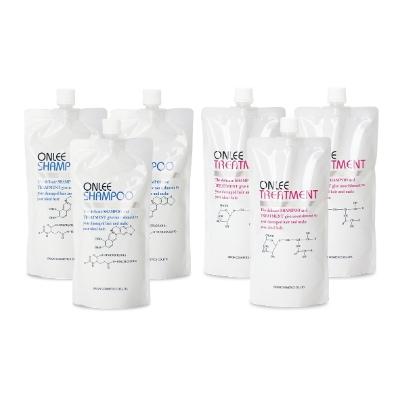 ふるさと納税 吹田市 【美容サロン専売品】毛染め長持ち(*1)オンリーシャンプー&amp;トリートメント(詰替用　6本セット)