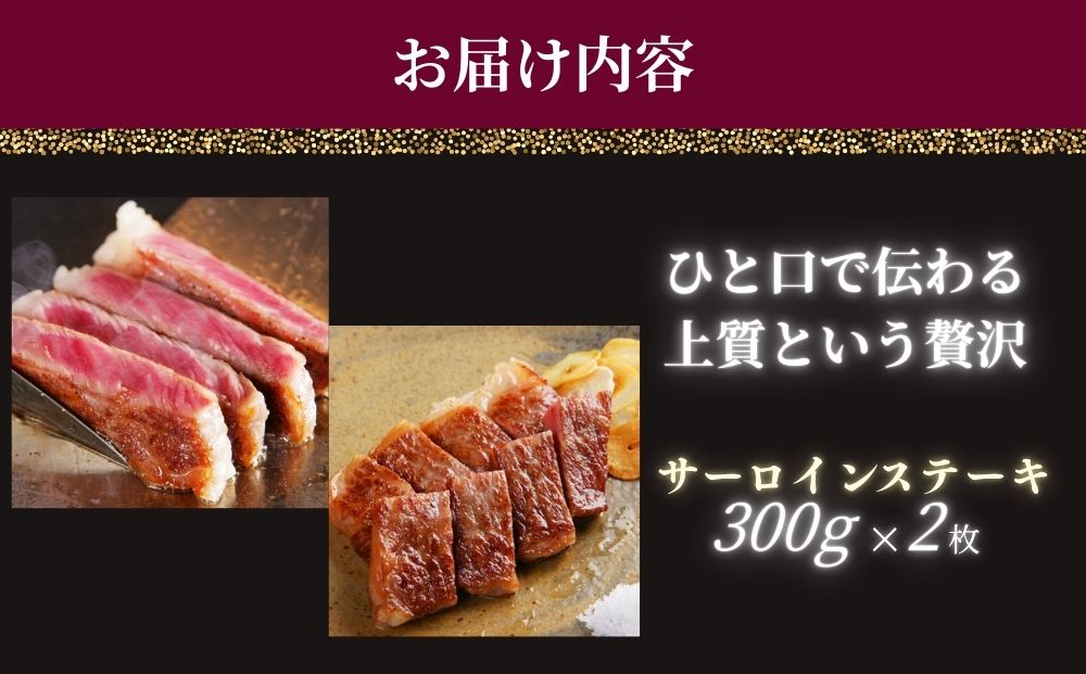 ＜冷凍＞大和牝牛 サーロインステーキ 300g×2枚 計600g ／太田家 和牛 牛肉 焼肉 お弁当 バーベキュー アウトドア キャンプ 父の日 お中元 贈答用 贈り物 暑中見舞い お土産 お歳暮 美